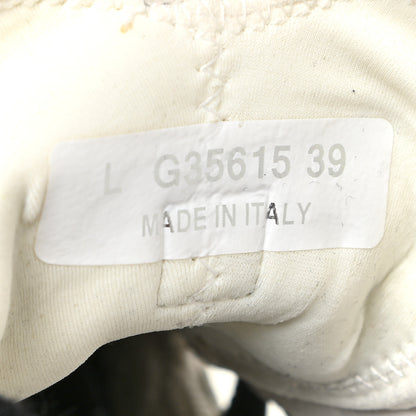 Chanel Fabric Calfskin Suede CC Sneakers 39 Ivory Black 9 of 17