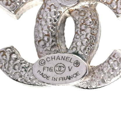 Chanel Crystal CC Earrings Silver 4 of 4