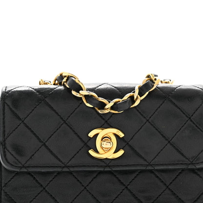 Chanel Lambskin Quilted Extra Mini Flap Black 9 of 13