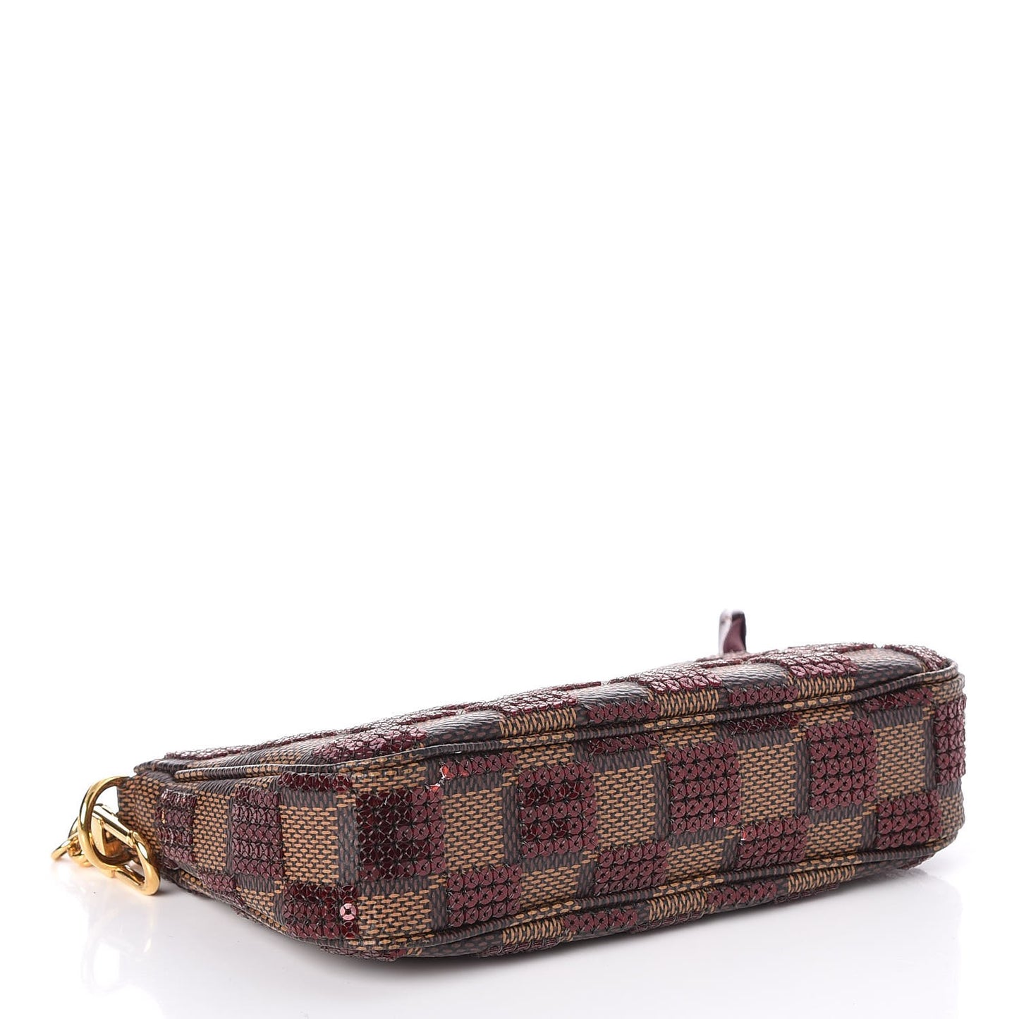 Damier Paillettes Mini Pochette Accessories Red