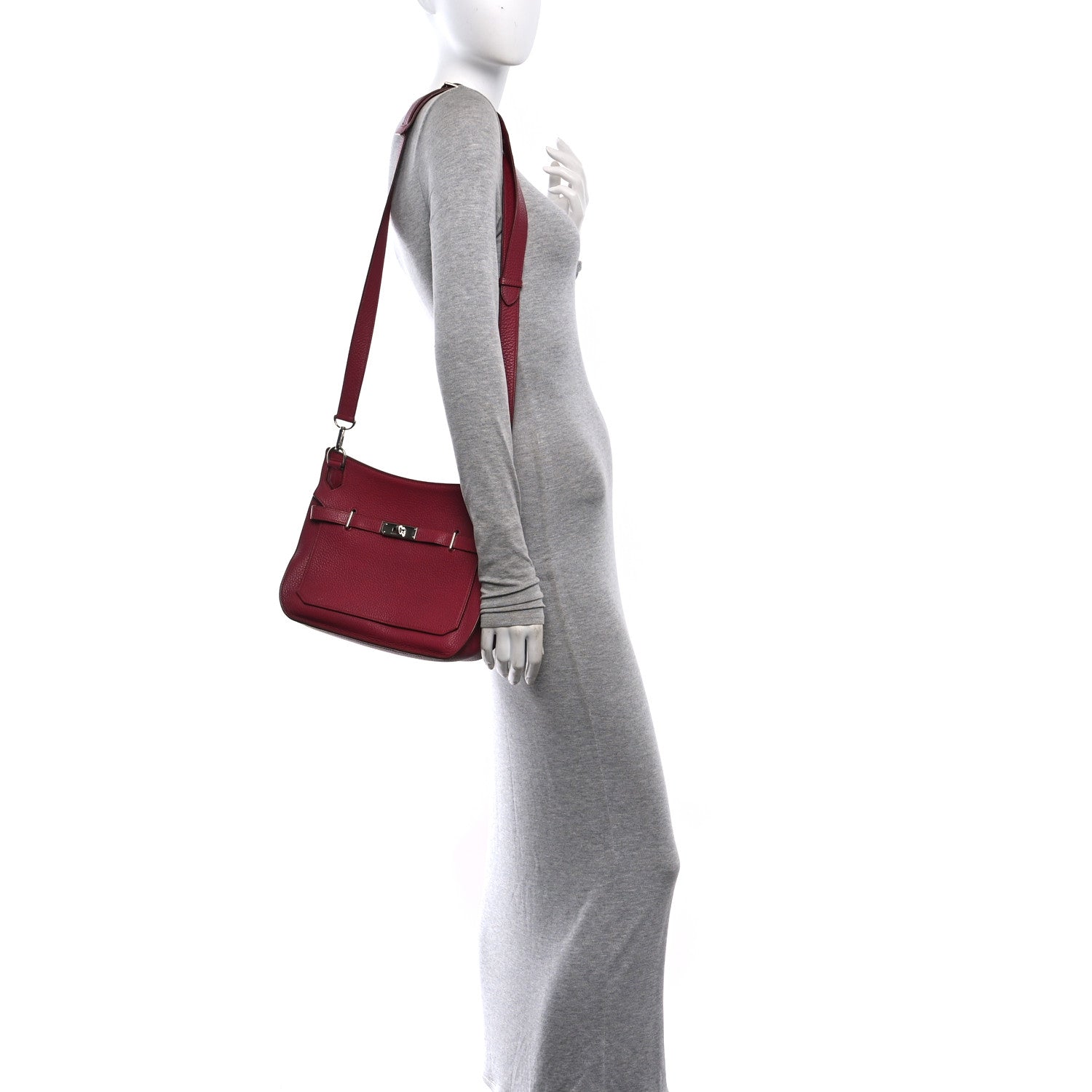 Hermes Taurillon Clemence Jypsiere 28 Rubis 2 of 12
