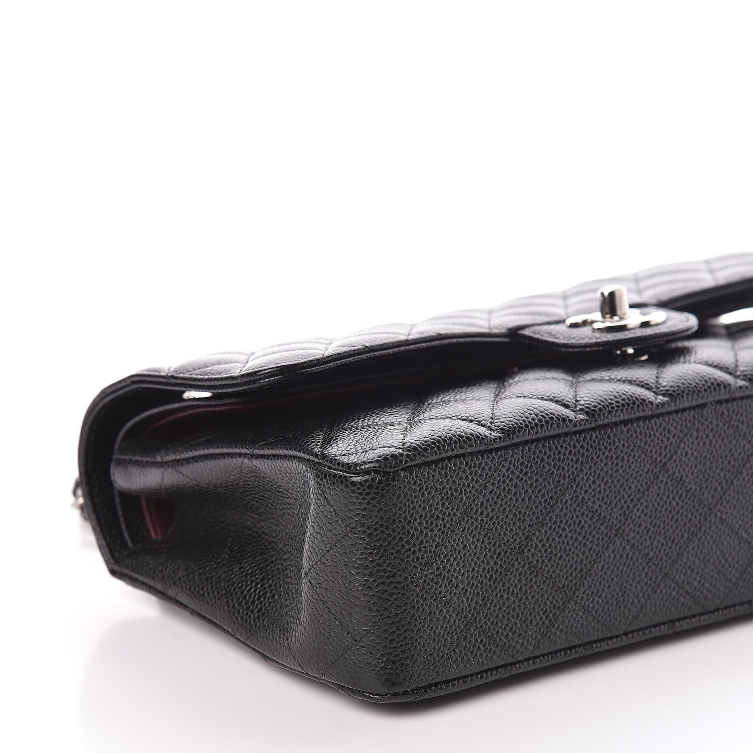 Chanel Caviar Quilted Medium Double Flap Black 12 of 14