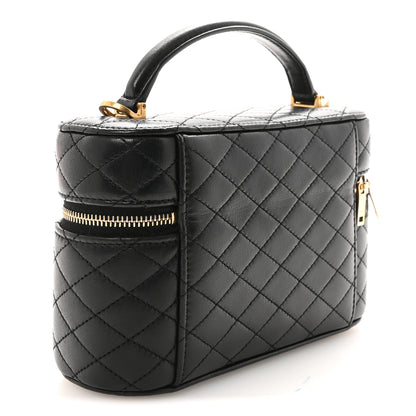 Saint Laurent Lambskin Quilted Mini Gaby Vanity Case Black 2 of 8