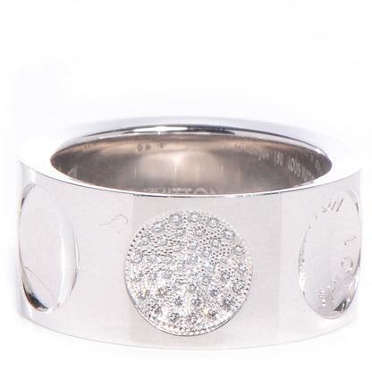 Louis Vuitton 18K White Gold Diamonds Empreinte Large Ring 54 1 of 6