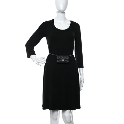 Chanel Caviar Quilted Flap Classic Belt Bag Black 2 of 11
