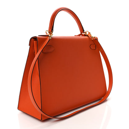 Hermes Epsom Kelly Sellier 32 Feu 3 of 8