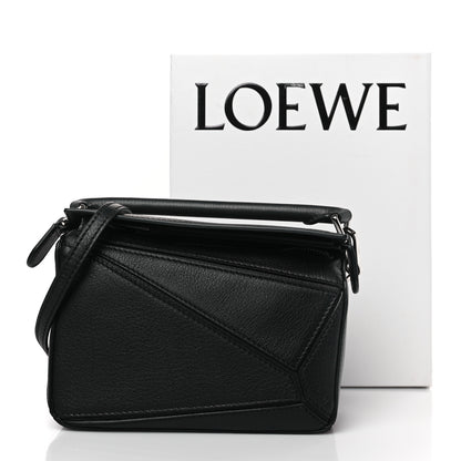 Loewe Calfskin Mini Puzzle Bag Black 9 of 9