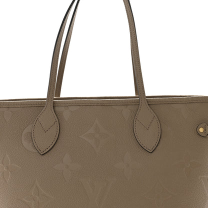 Louis Vuitton Empreinte Monogram Giant Neverfull MM Tourterelle 7 of 9