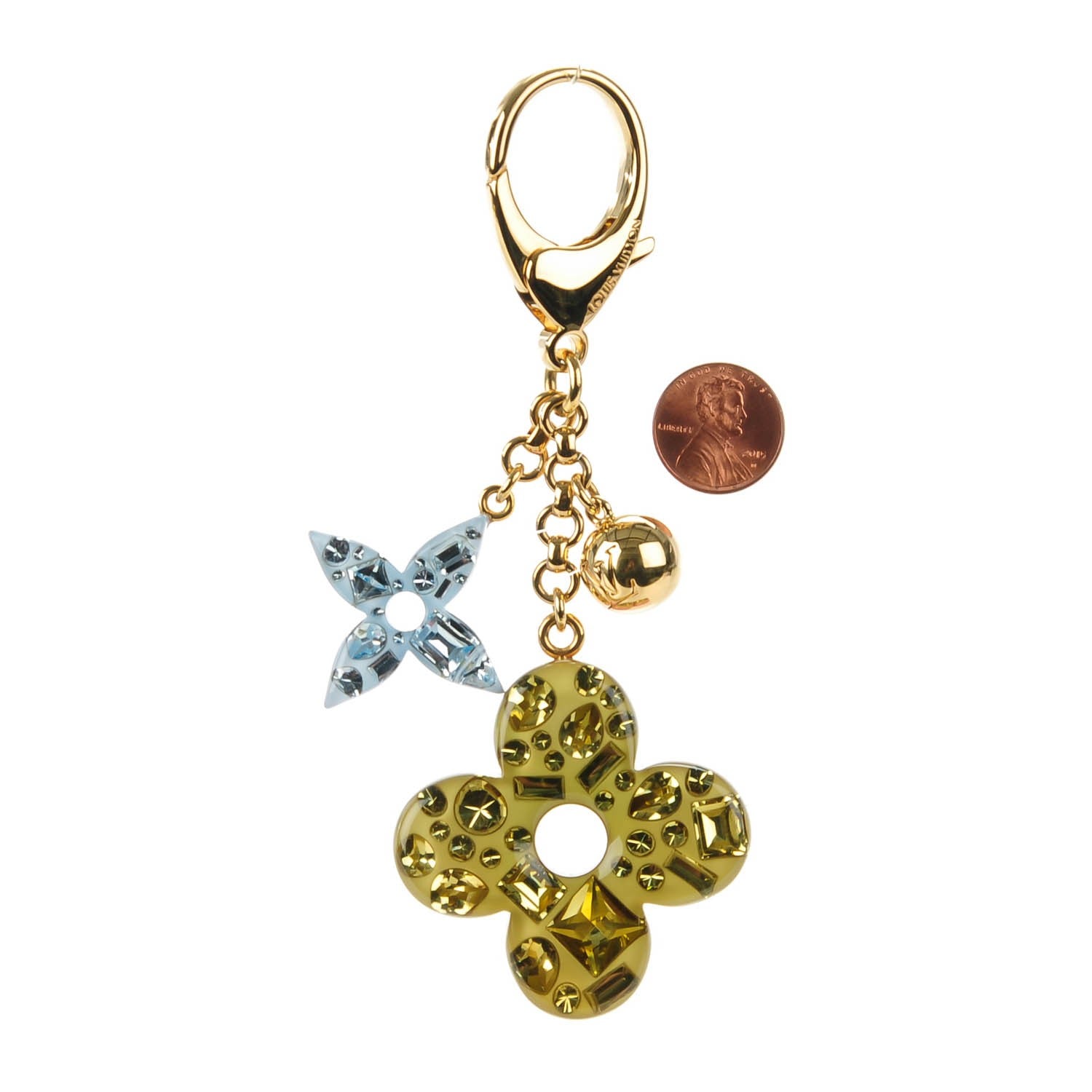 Louis Vuitton Resin Strass Glam Flower Bag Charm 2 of 5