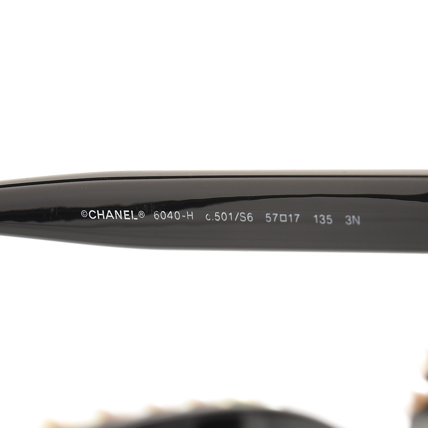 Chanel Freshwater Cultured Pearl Butterfly Sunglasses 6040-H Black 6 of 9