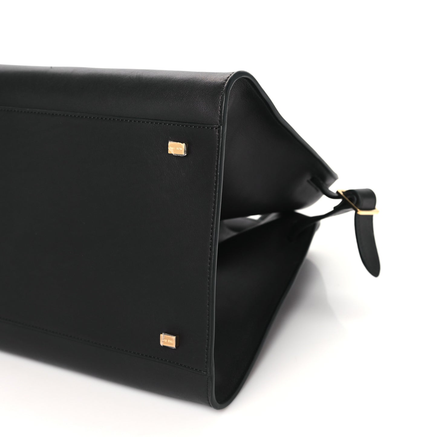 Polished Saddle Calfskin Soft Margaux 15 Black