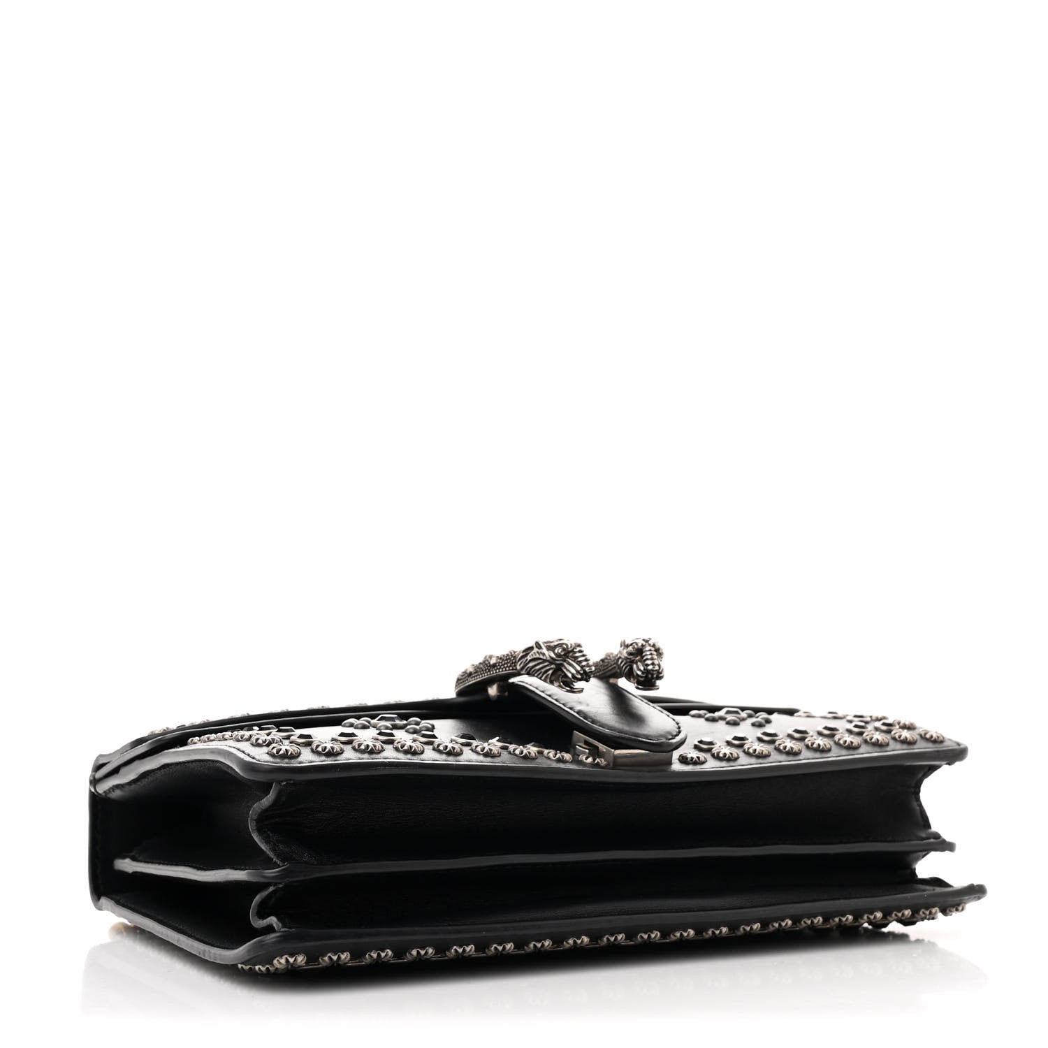 Gucci Calfskin Studded Small Dionysus Shoulder Bag Black 4 of 16