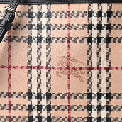Burberry Haymarket Check Crossbody Black 10 of 10