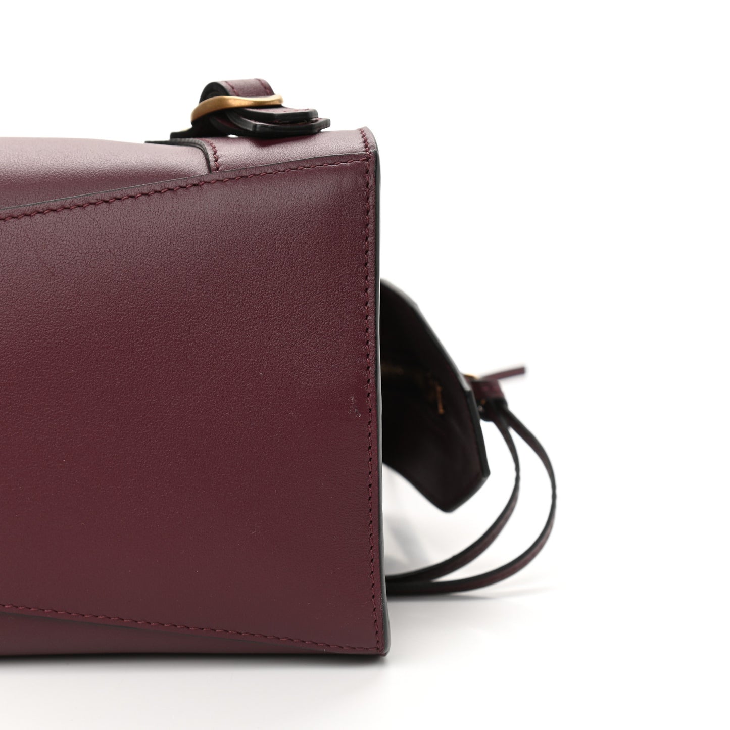 Smooth Calfskin Brass Hardware Neo Classic S City Burgundy