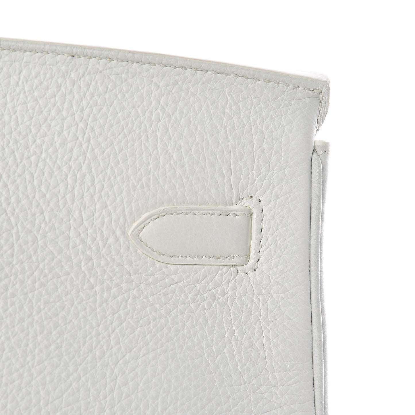 Taurillon Clemence Birkin 40 White