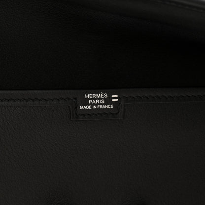 Hermes Swift Lizard Jige Touch Duo Clutch Black Ombre 7 of 8