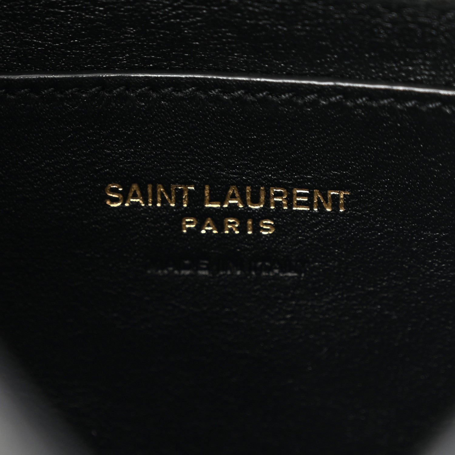 Saint Laurent Supple Lambskin Small Cassandre Chain Pouch Black 6 of 10