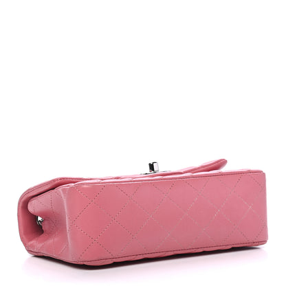 Chanel Lambskin Quilted Mini Rectangular Flap Pink 3 of 9