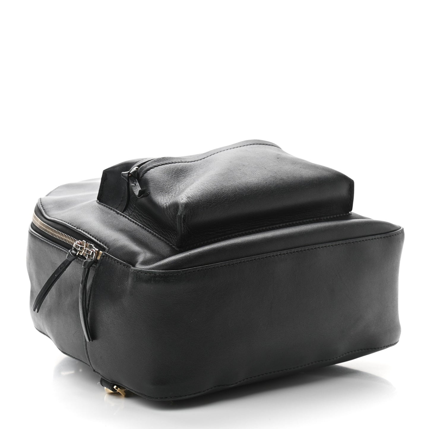Calfskin Palazzo Medusa Chain Backpack Black