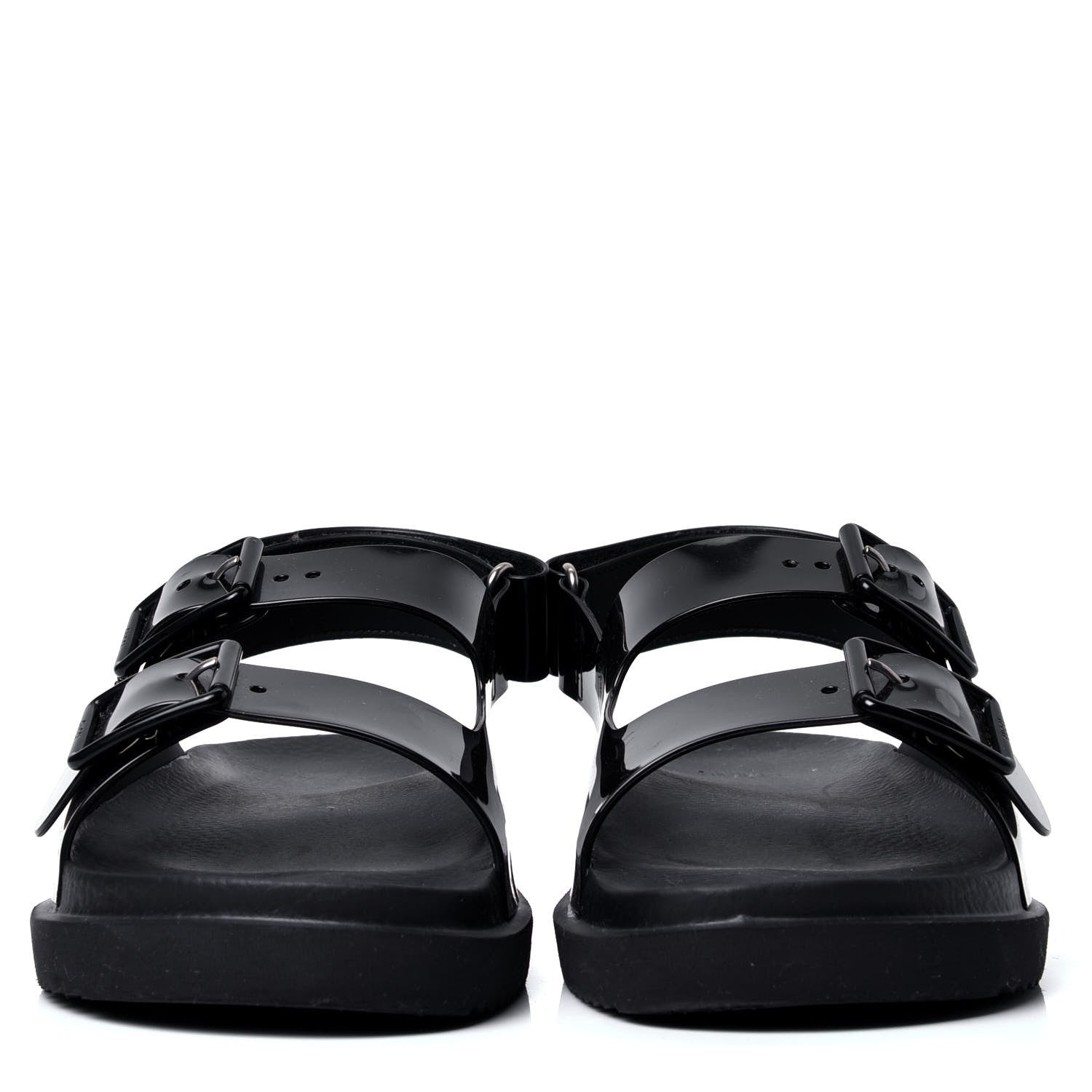 Gucci Rubber Mini Double G Womens Isla Dad Sandals 40 Black 2 of 5