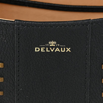 Delvaux Crispy Calfskin Tribal Stitch Mini Brillant Satchel Black Bronze 7 of 19