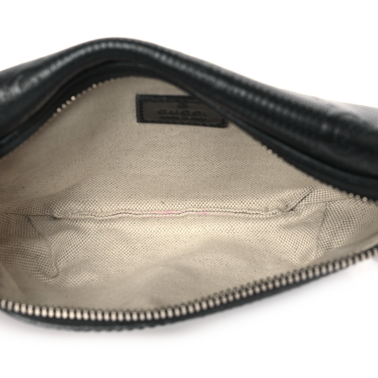 Gucci Calfskin GG Tennis Embossed Belt Bag Black 5 of 12
