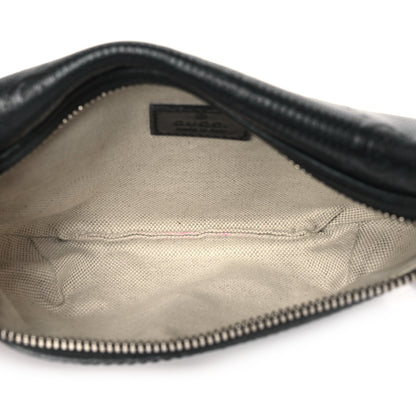 Gucci Calfskin GG Tennis Embossed Belt Bag Black 5 of 12