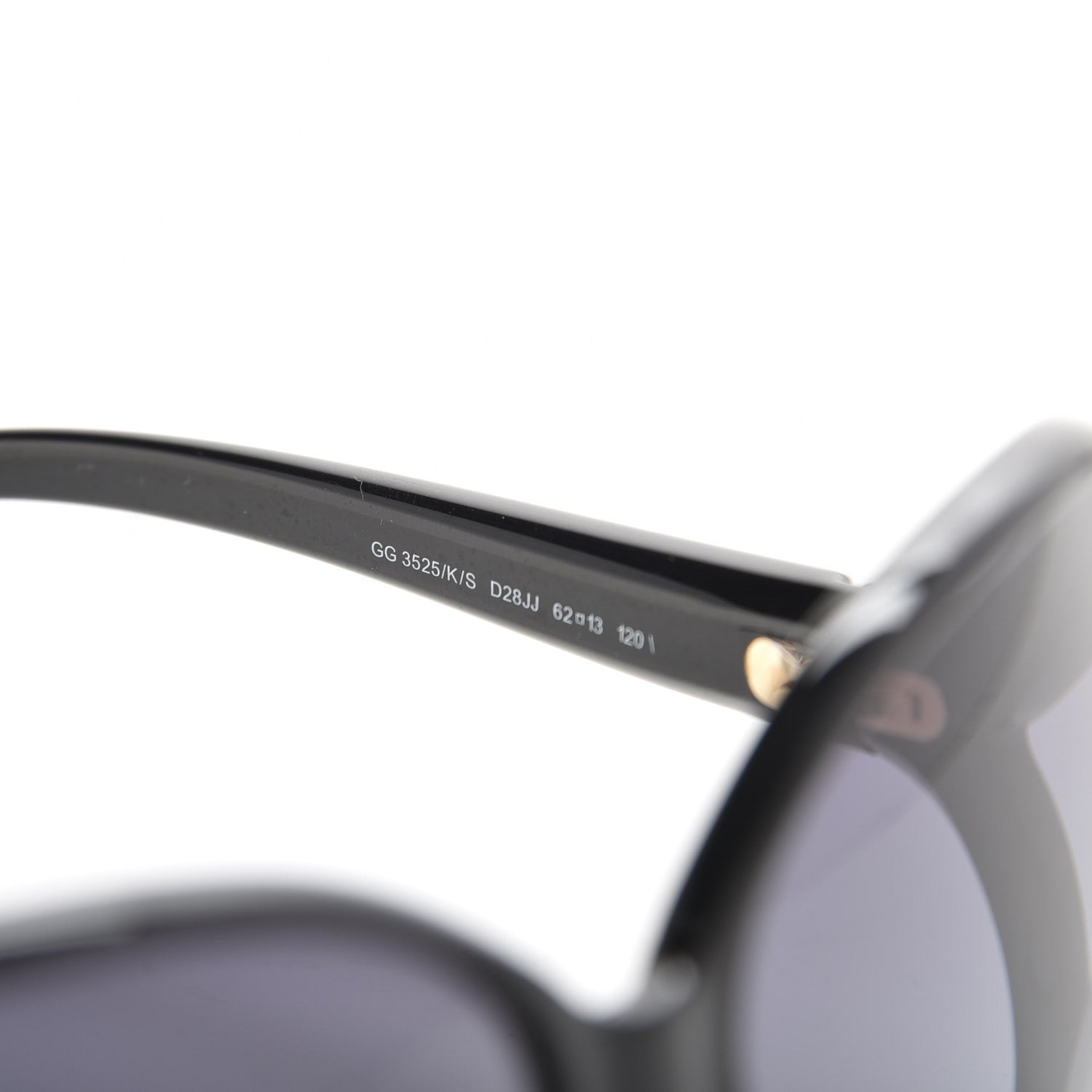 Gucci Butterfly Sunglasses GG 3525/K/S Black 213028 – FASHIONPHILE
