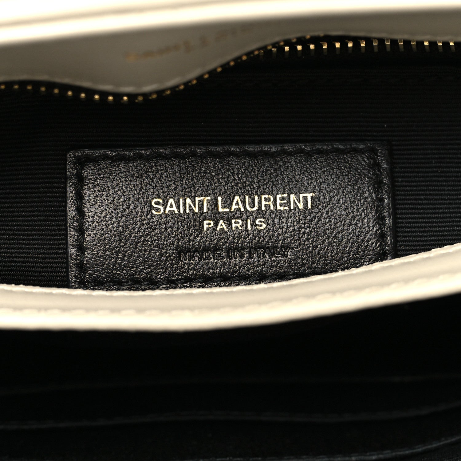 Saint Laurent Calfskin Y Quilted Monogram Toy Loulou Crossbody Bag Blanc Vintage 7 of 13