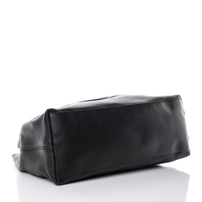 Gucci Pebbled Calfskin Large Soho Chain Shoulder Bag Black 4 of 13