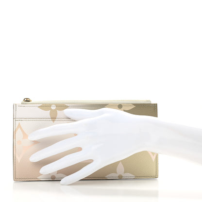Louis Vuitton Monogram Giant Spring In The City Slim Purse Sunset Kaki 2 of 6