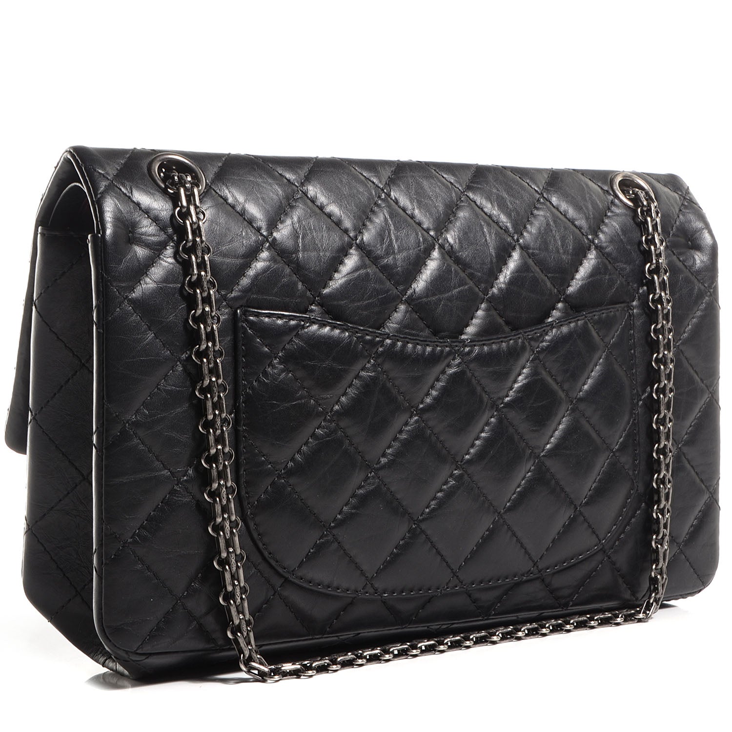 Chanel Aged Calfskin Quilted 2.55 Reissue 226 Flap Black 3 of 9