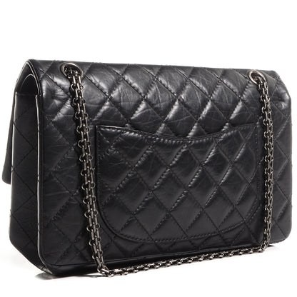 Chanel Aged Calfskin Quilted 2.55 Reissue 226 Flap Black 3 of 9