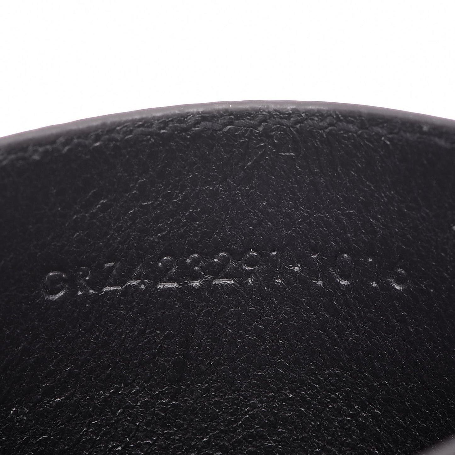 Grain De Poudre Matelasse Chevron Monogram Credit Card Case Coal