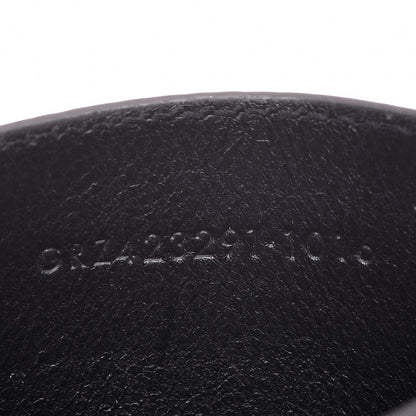 Saint Laurent Grain De Poudre Matelasse Chevron Monogram Credit Card Case Coal 7 of 8
