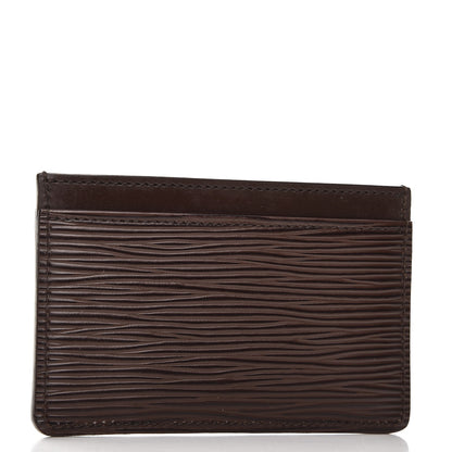 Louis Vuitton Epi Card Holder Moka 3 of 7