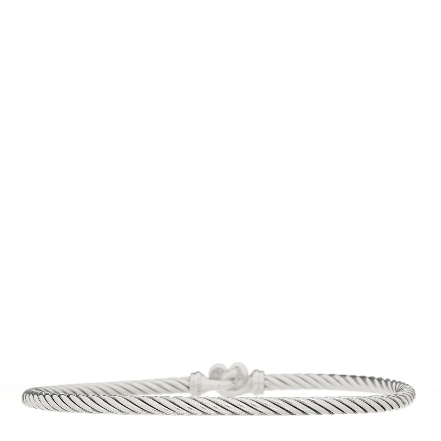 Sterling Silver Diamond Cable Collectibles Heart Bracelet