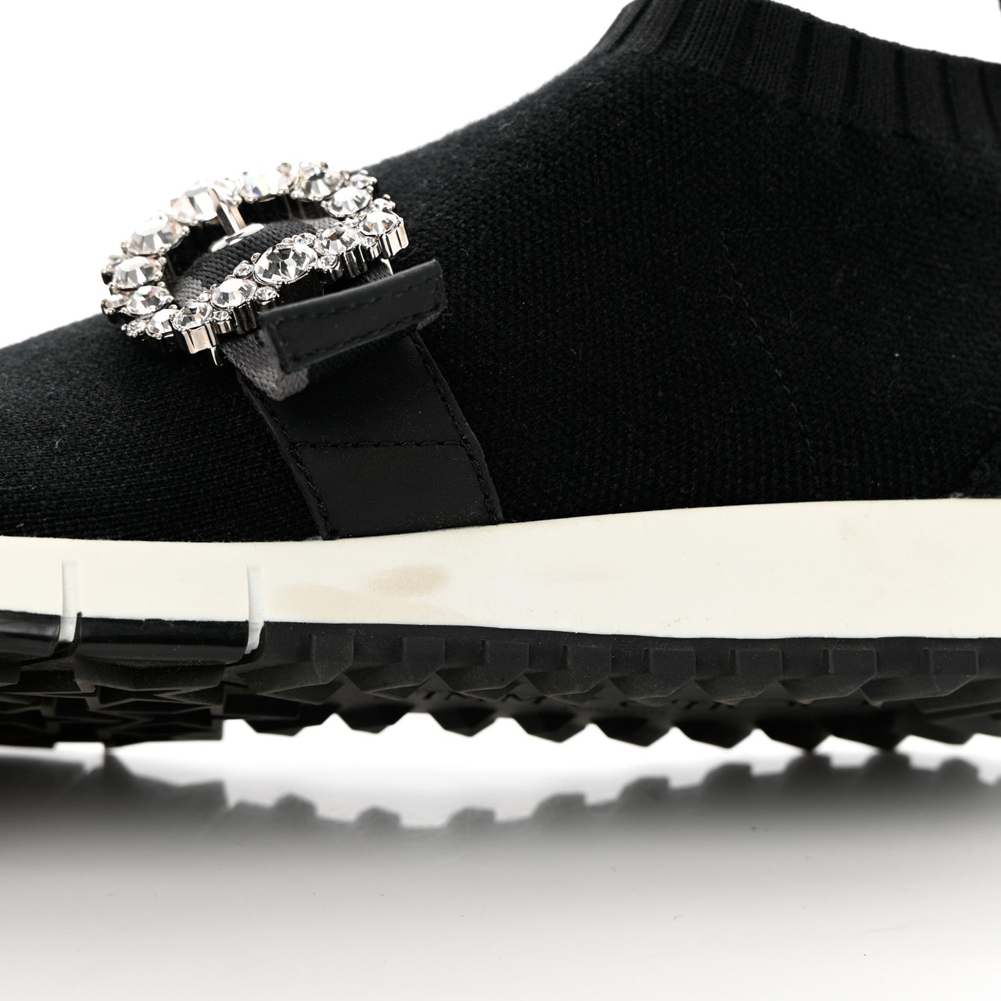 Knit Crystal Cheri Oakland Sneaker 36 Black