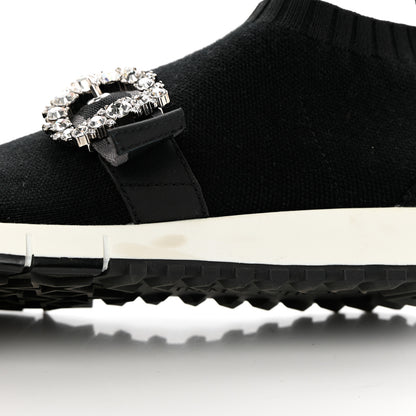Jimmy Choo Knit Crystal Cheri Oakland Sneaker 36 Black 7 of 8