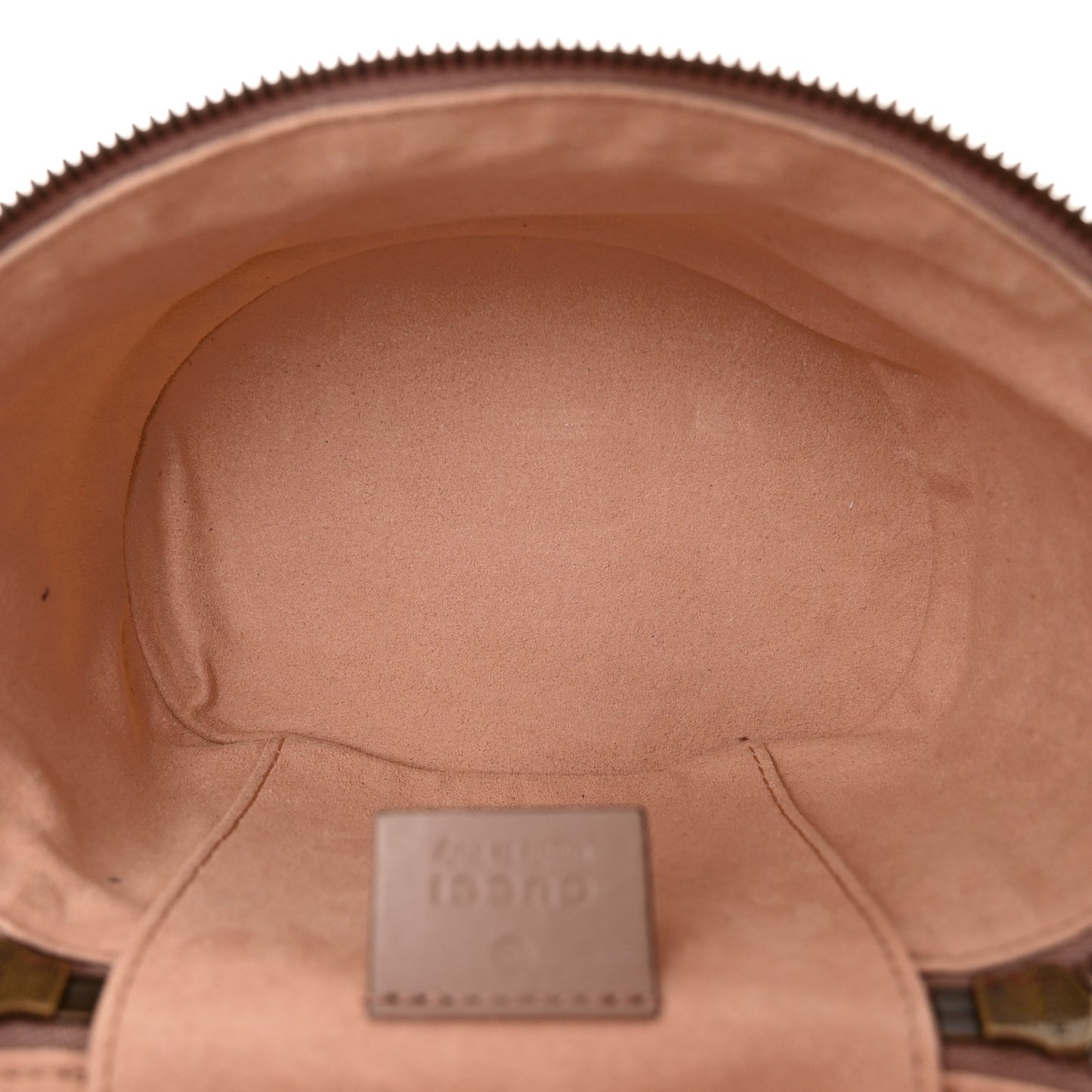 Calfskin Matelasse Mini GG Marmont Round Backpack Porcelain Rose
