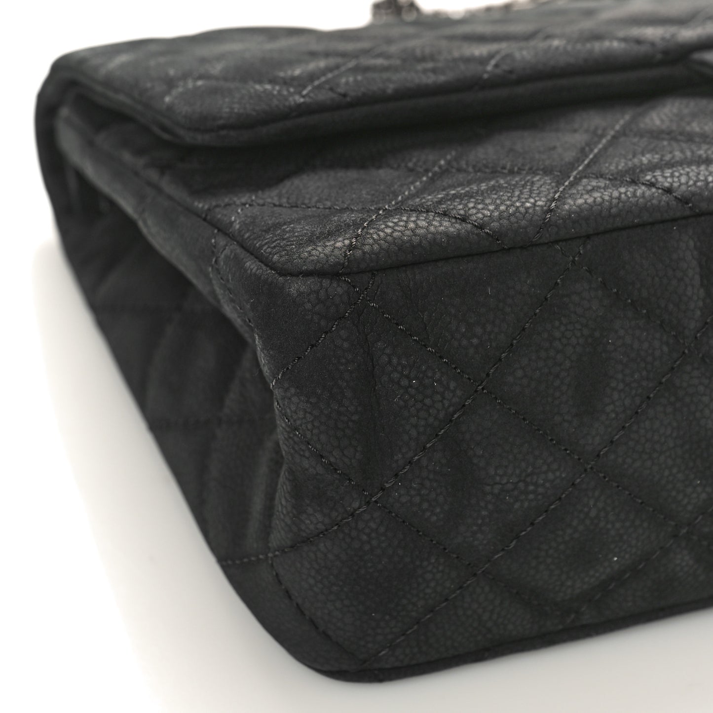 Iridescent Caviar Quilted 2.55 Reissue 227 Flap Black