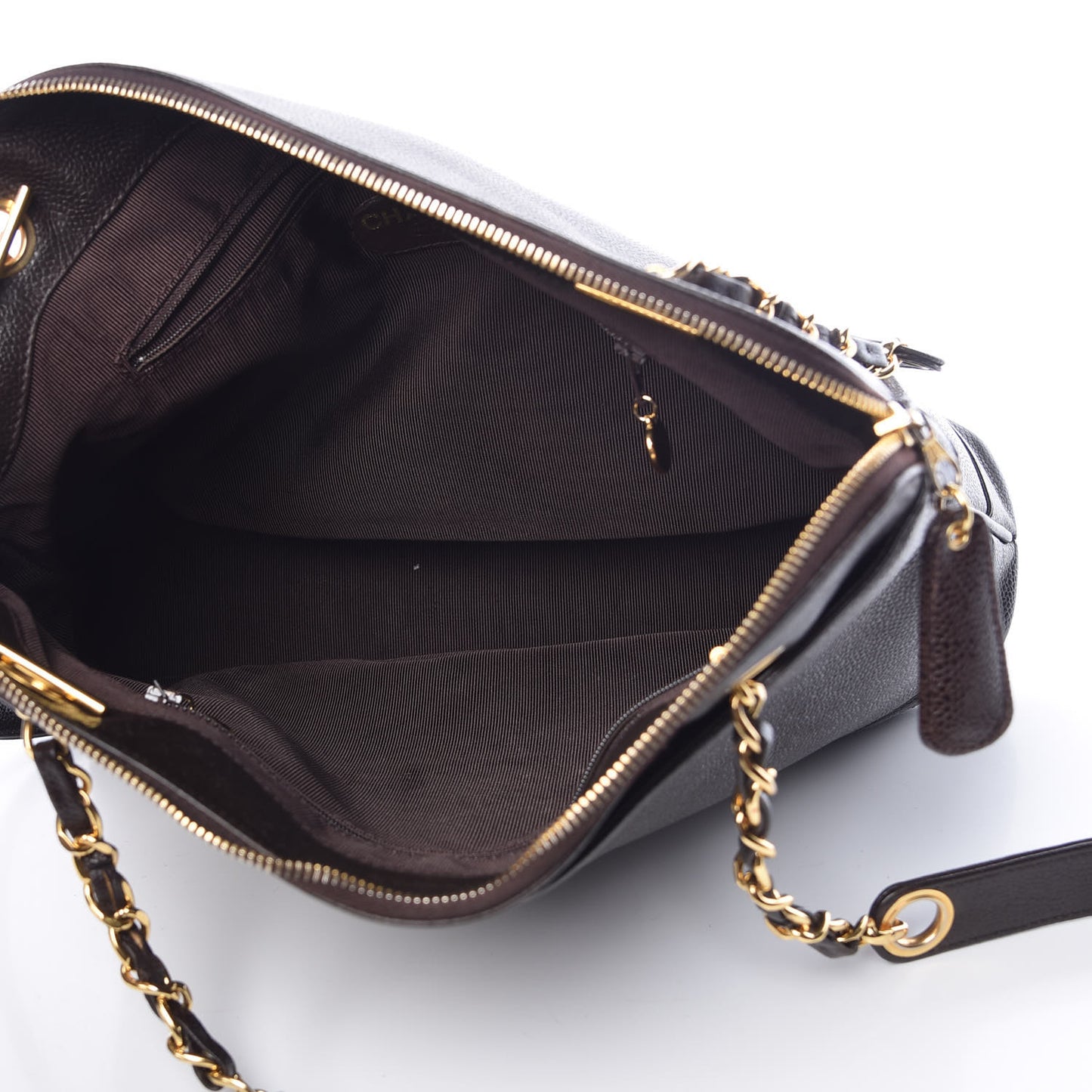 Caviar Shoulder Bag Brown