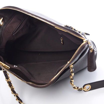 Chanel Caviar Shoulder Bag Brown 5 of 10