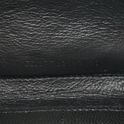 Saint Laurent Grain De Poudre Matelasse Chevron Monogram Monochrome Chain Wallet Black 8 of 11