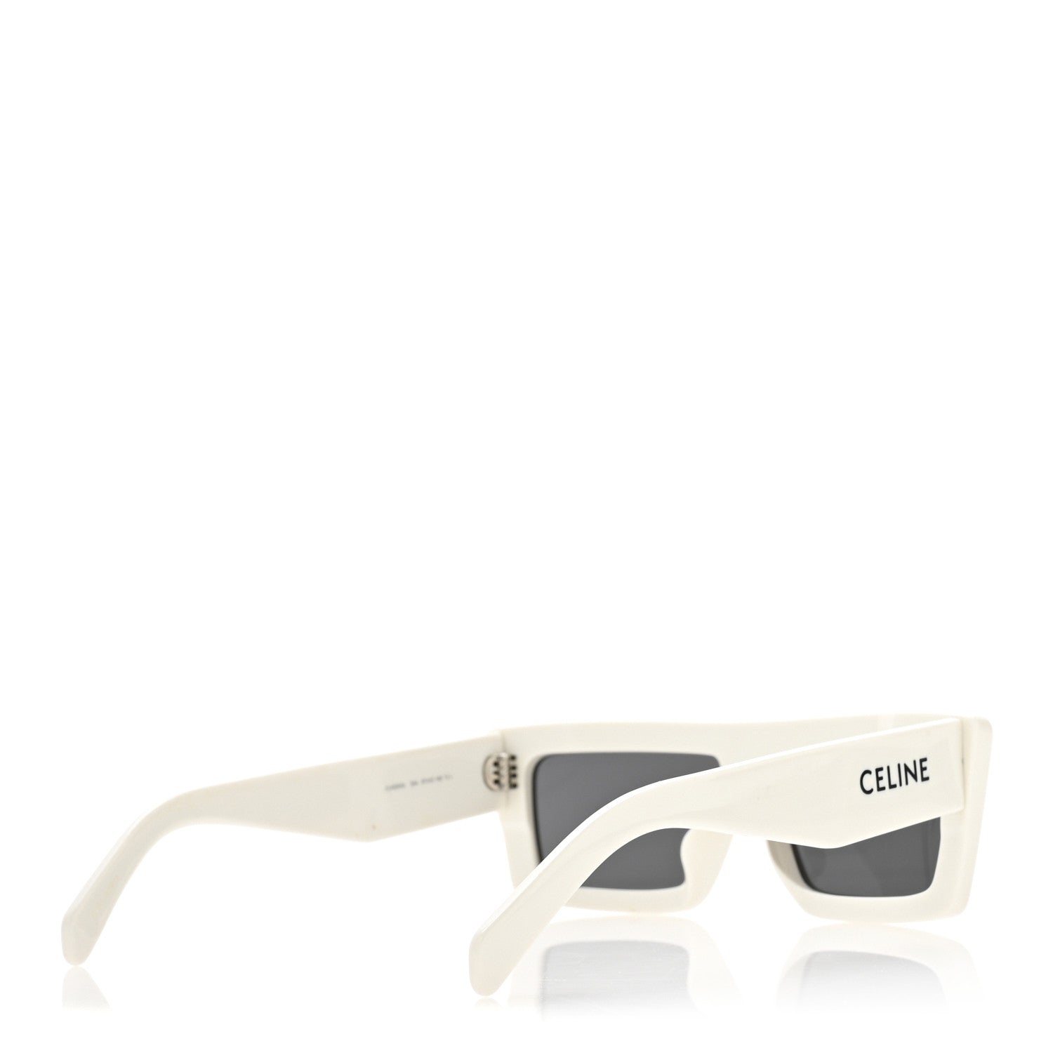 Celine Acetate Monochroms Square Sunglasses CL40214U White 4 of 8