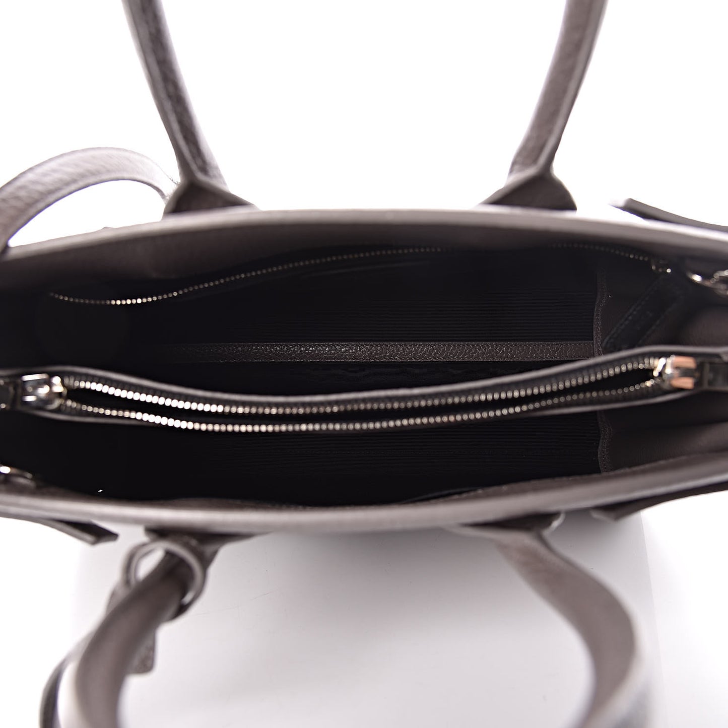 Grained Calfskin Small Sac De Jour Fog
