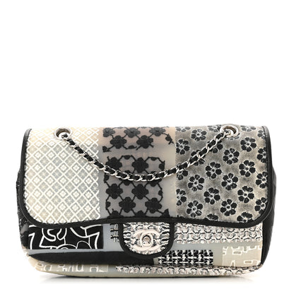 Chanel PVC Tweed Patchwork Medium Single Flap Black 1 of 10