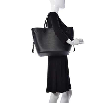 Louis Vuitton Epi Neverfull MM Black 2 of 8