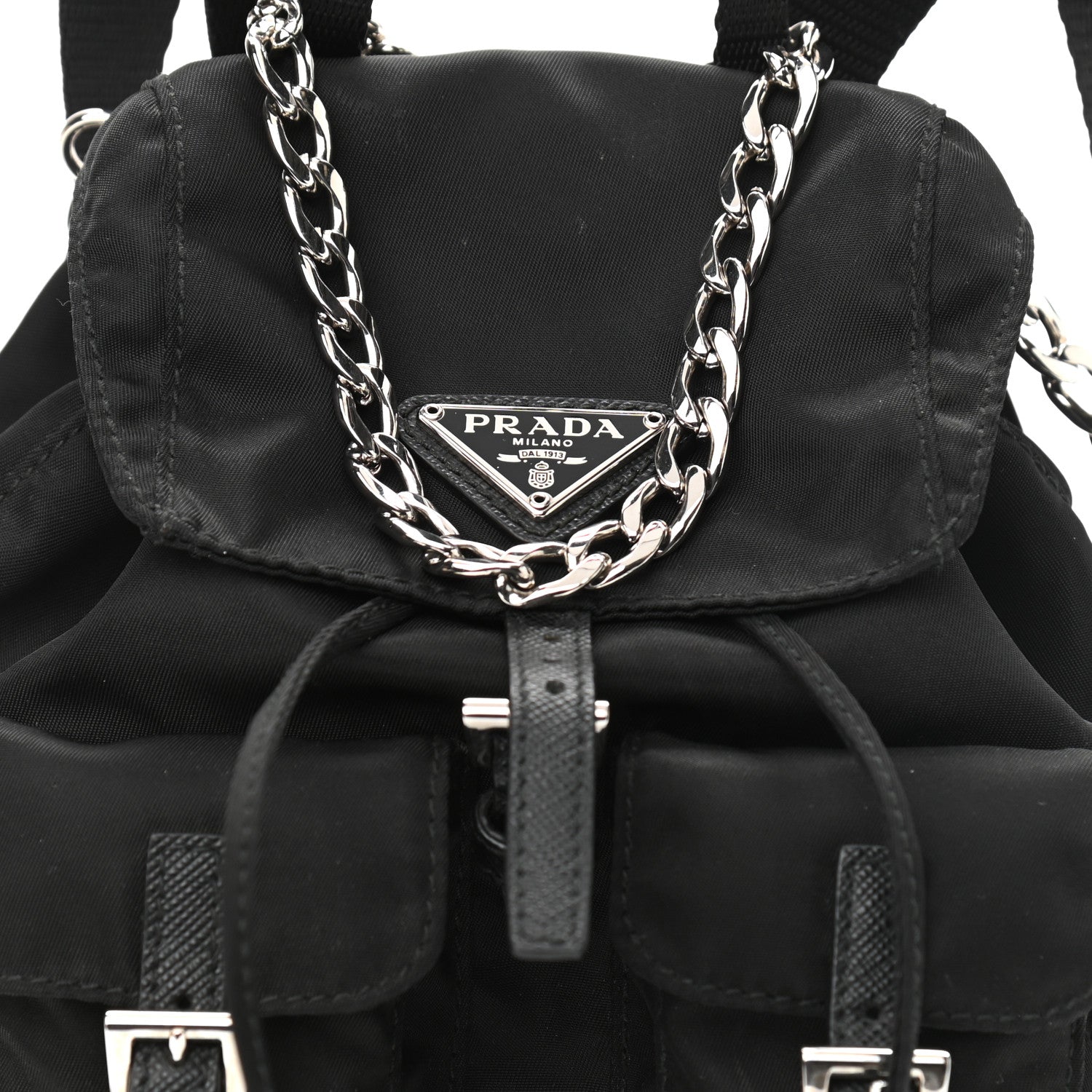 Prada Nylon Vela Mini Crossbody Backpack Black 8 of 11