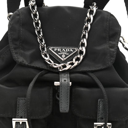 Prada Nylon Vela Mini Crossbody Backpack Black 8 of 11